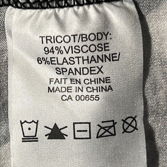 Michel Studio Women's Top 1X Black White Tunic 3/4 Length Sleeves - Picture 9 of 15